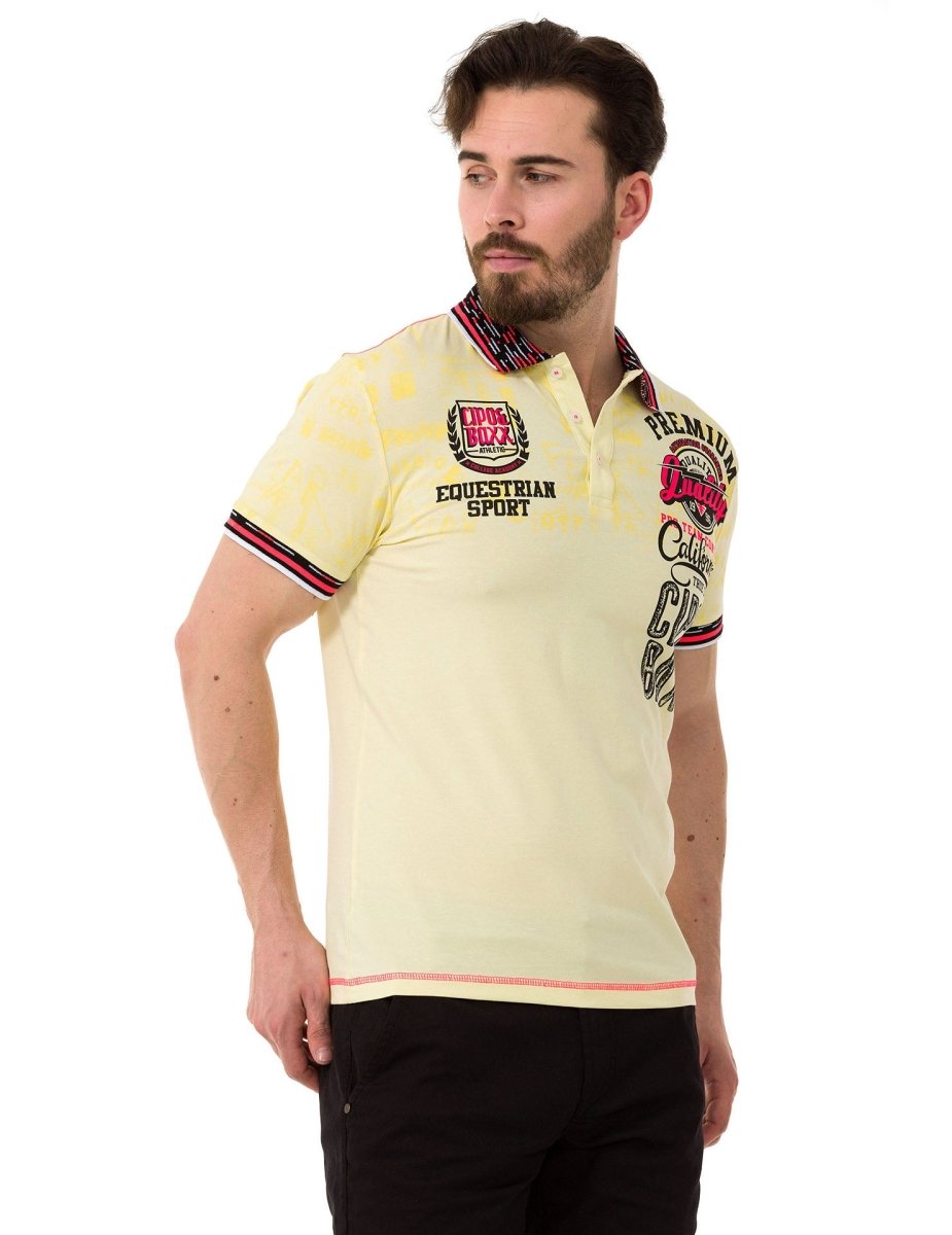 CT738 Herren Poloshirt mit Trendigem Print