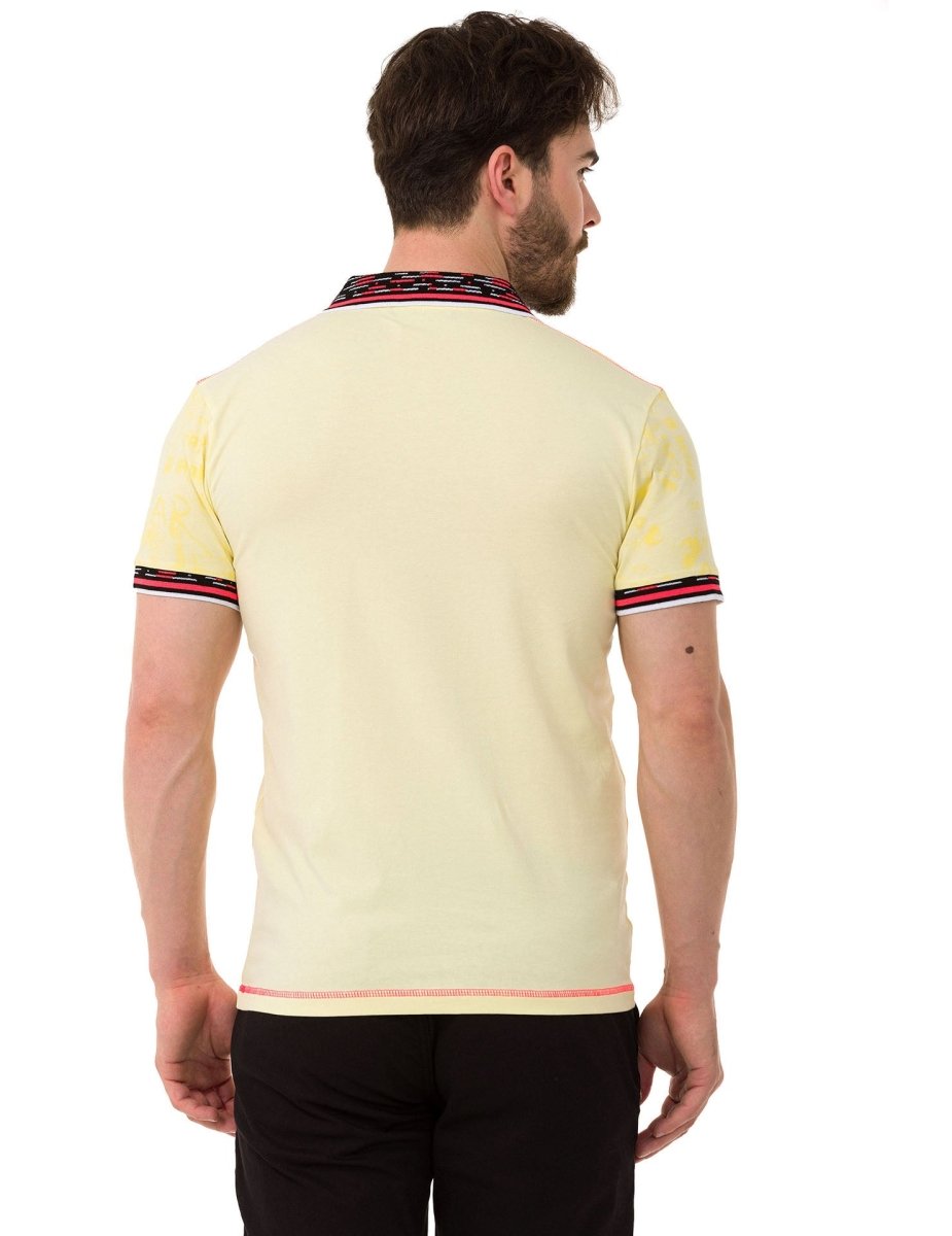 CT738 Herren Poloshirt mit Trendigem Print