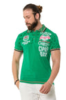 CT738 Herren Poloshirt mit Trendigem Print