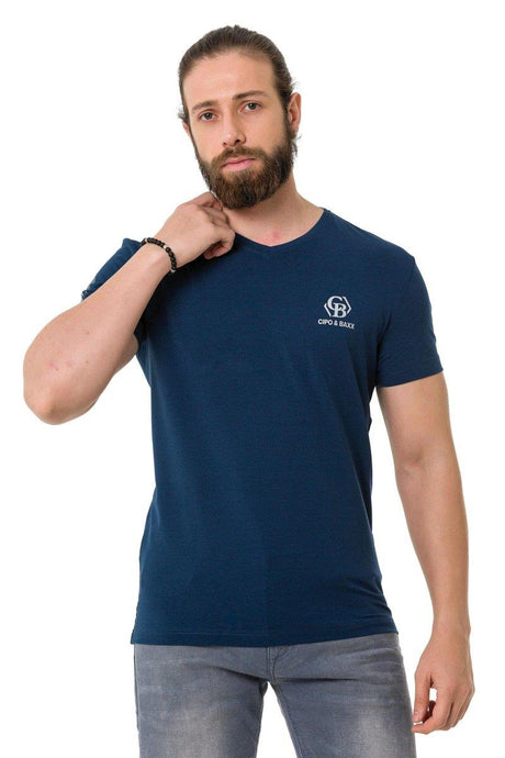 CT740 Herren T-Shirt mit Logo-Patch Prints