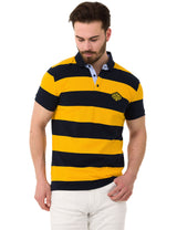 CT741 Polo da Uomo a Righe Multicolore
