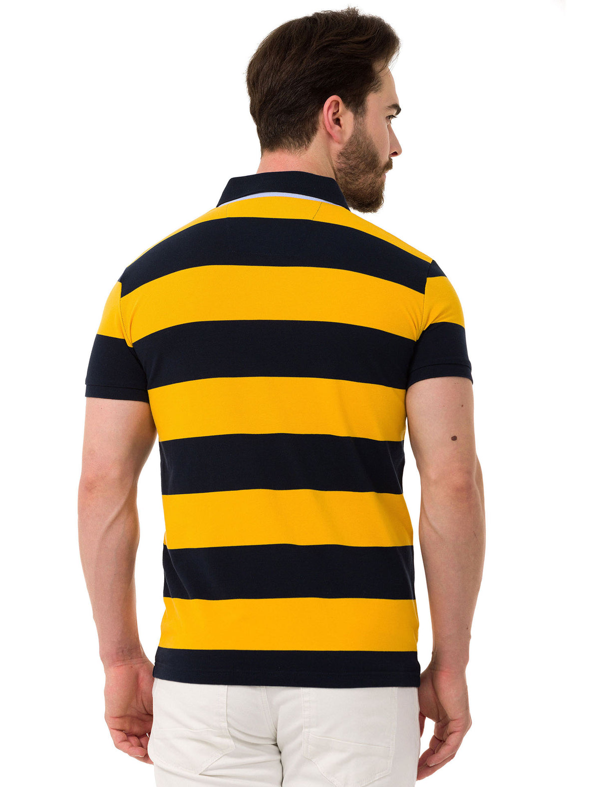 CT741 Polo da Uomo a Righe Multicolore