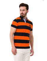 CT741 Polo da Uomo a Righe Multicolore