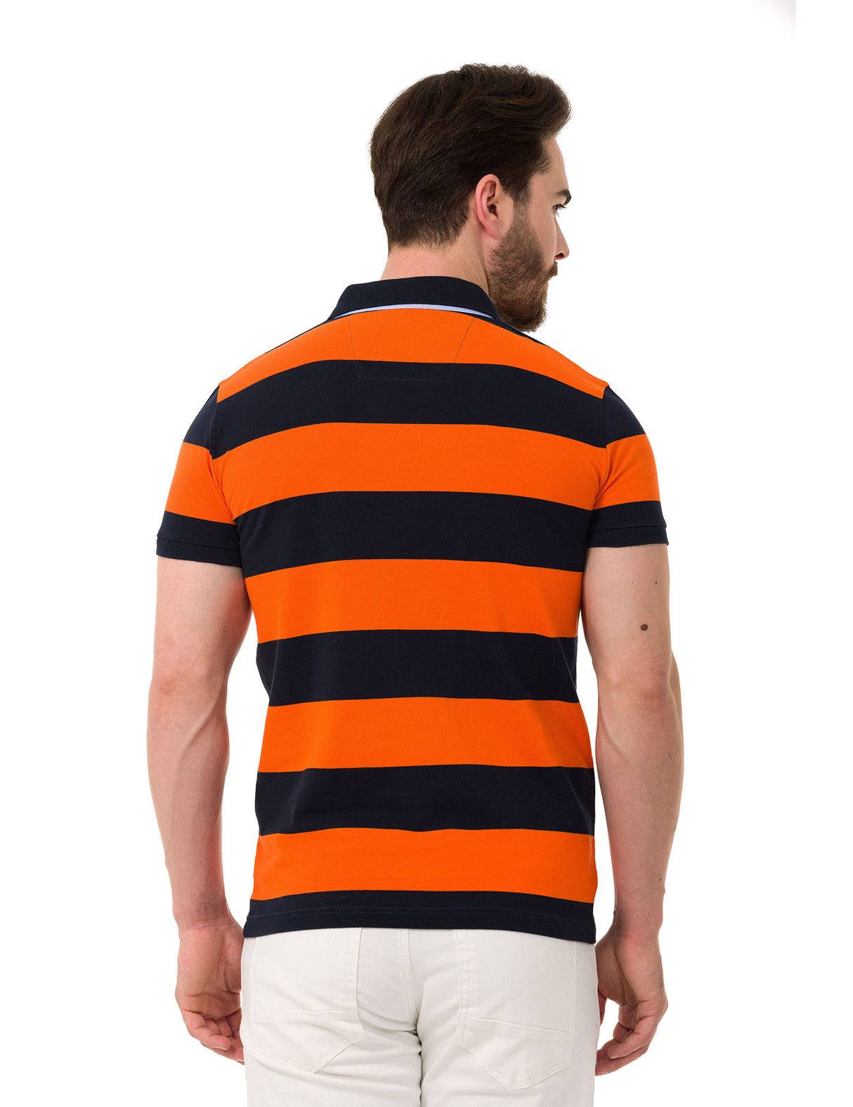 CT741 Polo da Uomo a Righe Multicolore