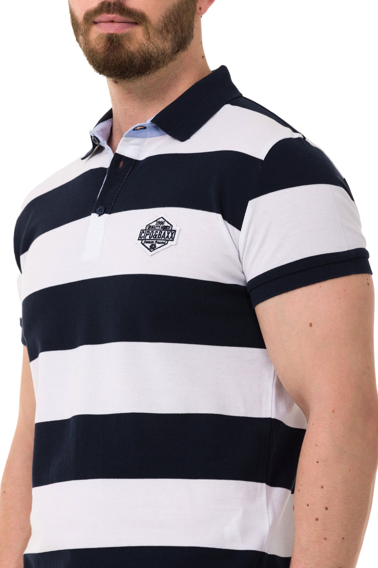 CT741 Polo da Uomo a Righe Multicolore