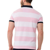 CT741 Polo masculin avec conception de bande multicolore