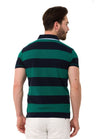 CT741 Herren Poloshirt mit mehrfarbigem Streifen-Design