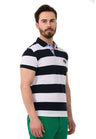 CT741 Herren Poloshirt mit mehrfarbigem Streifen-Design