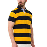 CT741 Polo masculin avec conception de bande multicolore