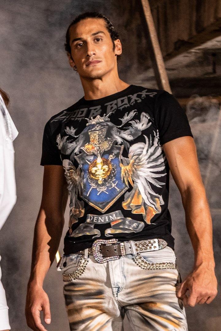 CT743 Camiseta  Men impresa con corona