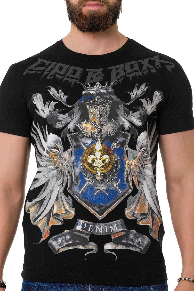 CT743 Camiseta  Men impresa con corona