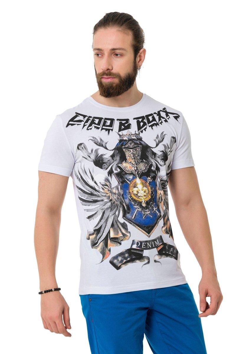CT743 Camiseta  Men impresa con corona