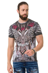 CT746 Men Camiseta de camiseta Cross con impresión láser