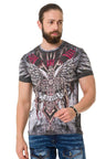 CT746 Men Camiseta de camiseta Cross con impresión láser