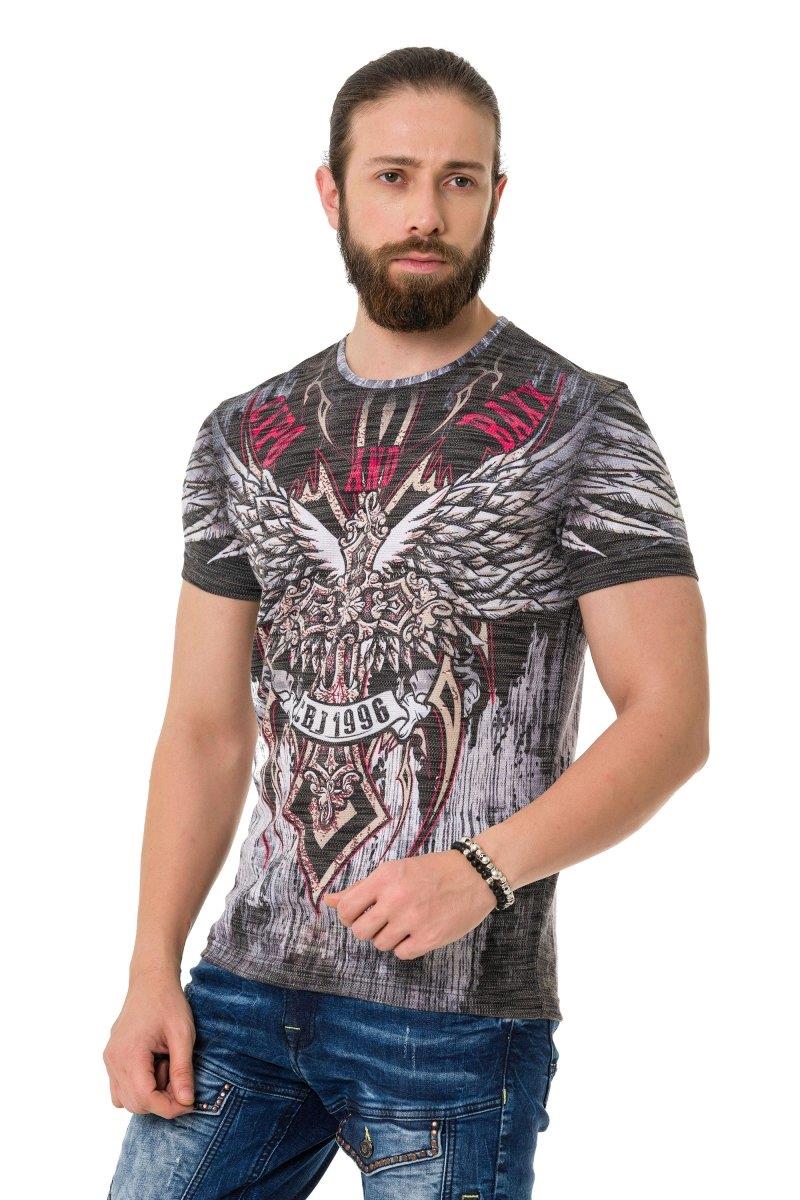 CT746 Men Camiseta de camiseta Cross con impresión láser