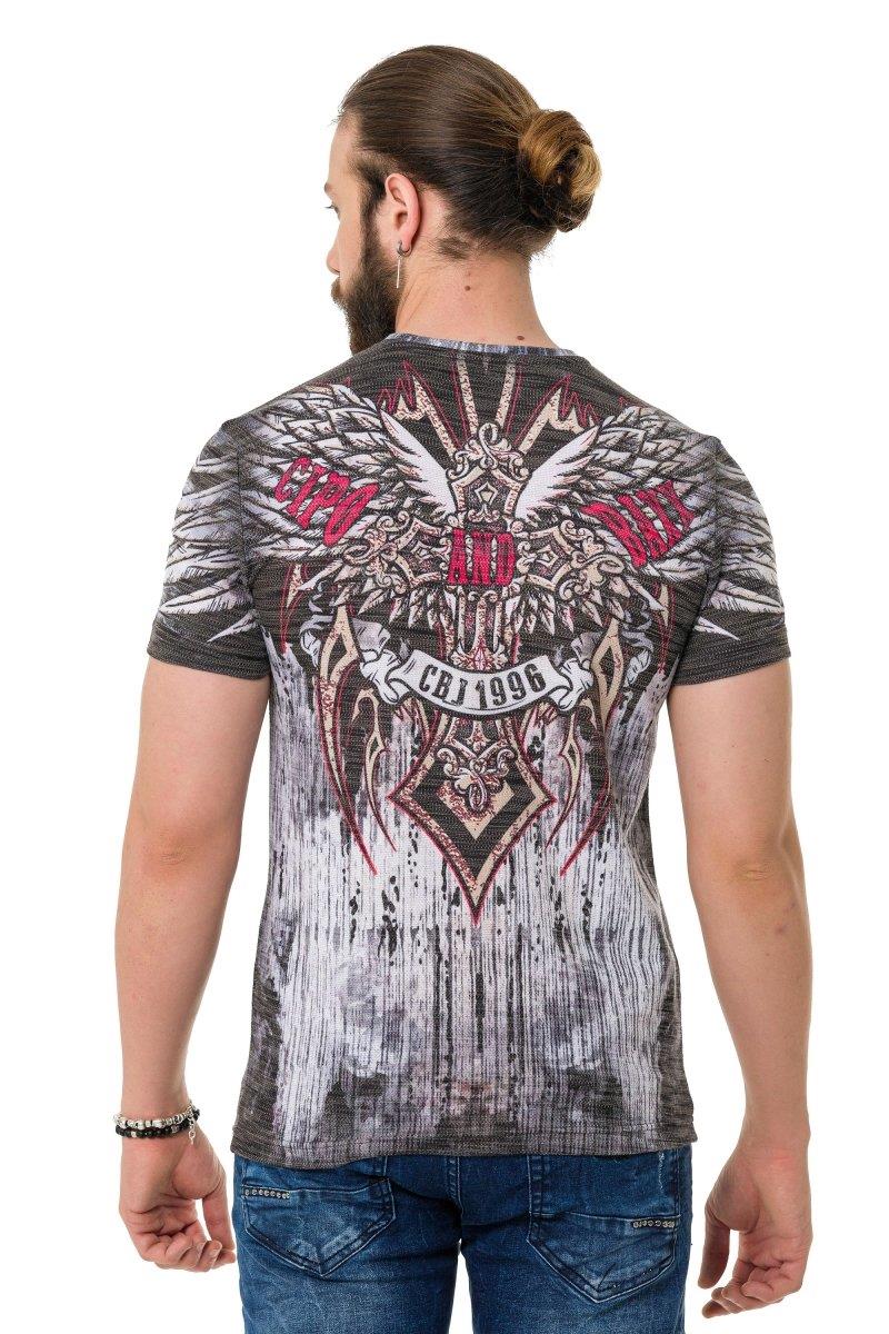 CT746 Men Camiseta de camiseta Cross con impresión láser