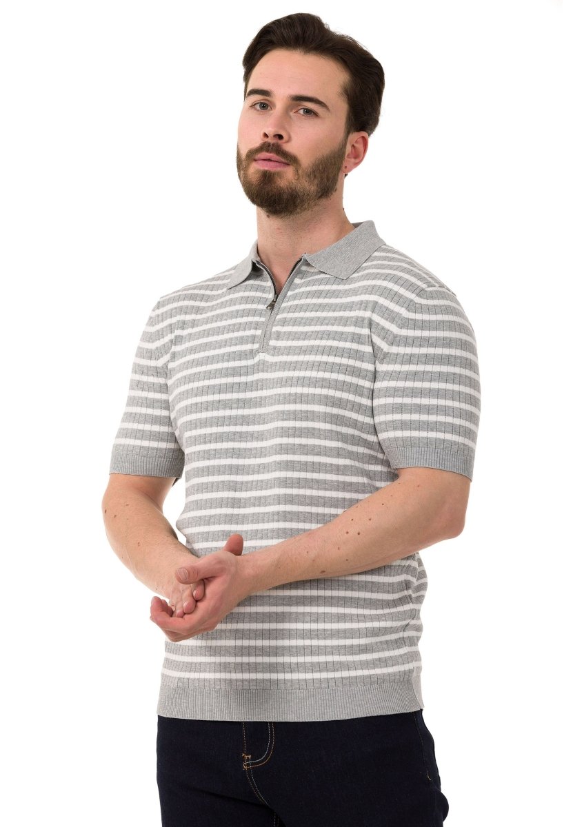 CT751 Men's Polo Shirt with multi-colored Stripdesign