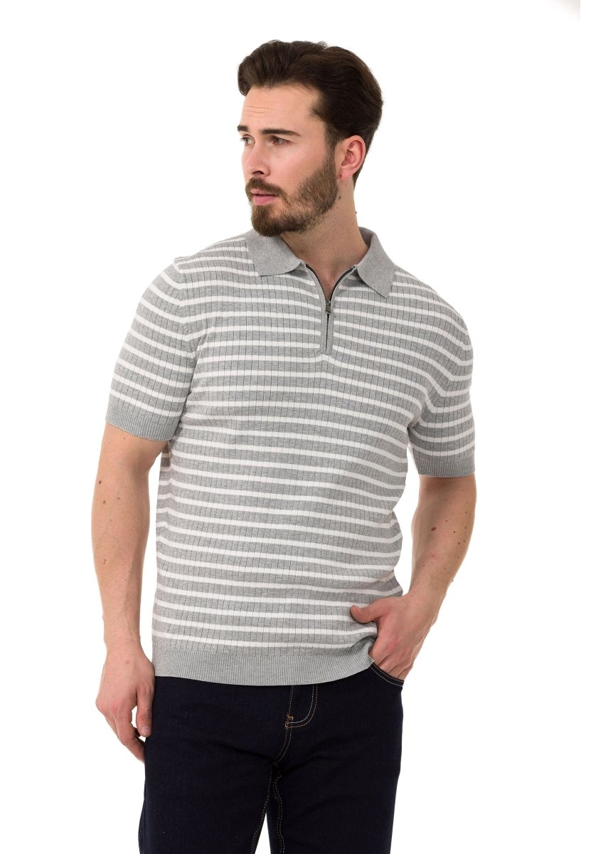 CT751 Men's Polo Shirt with multi-colored Stripdesign