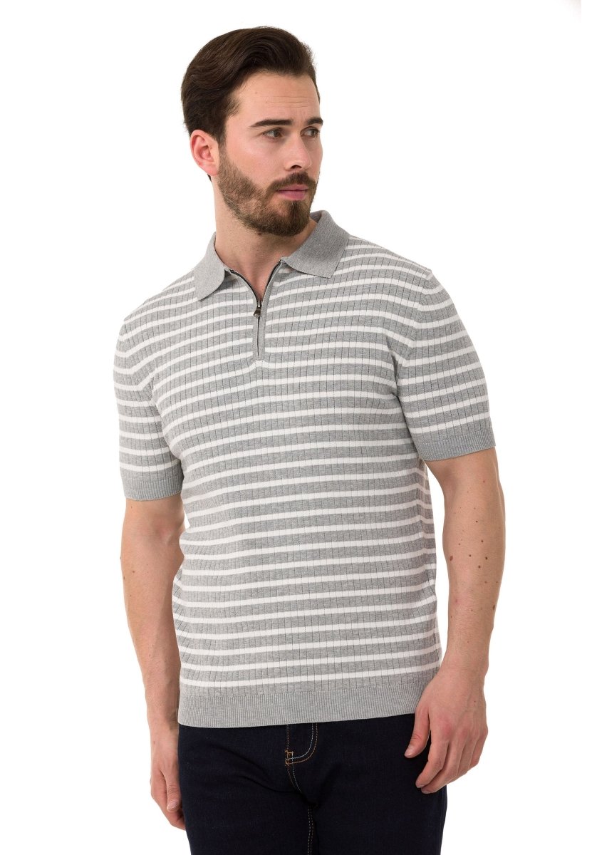 CT751 Men's Polo Shirt with multi-colored Stripdesign