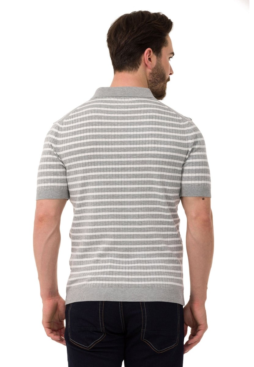 CT751 Men's Polo Shirt with multi-colored Stripdesign