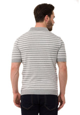 CT751 Men's Polo Shirt with multi-colored Stripdesign