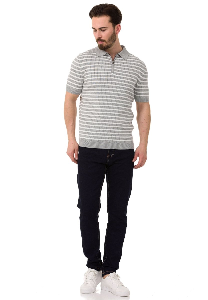 CT751 Men's Polo Shirt with multi-colored Stripdesign