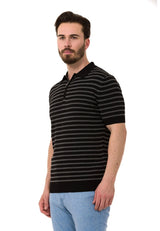 CT751 Men's Polo Shirt with multi-colored Stripdesign