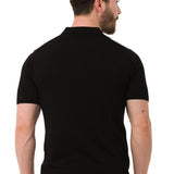CT753 men's polo shirt check pattern knit fabric