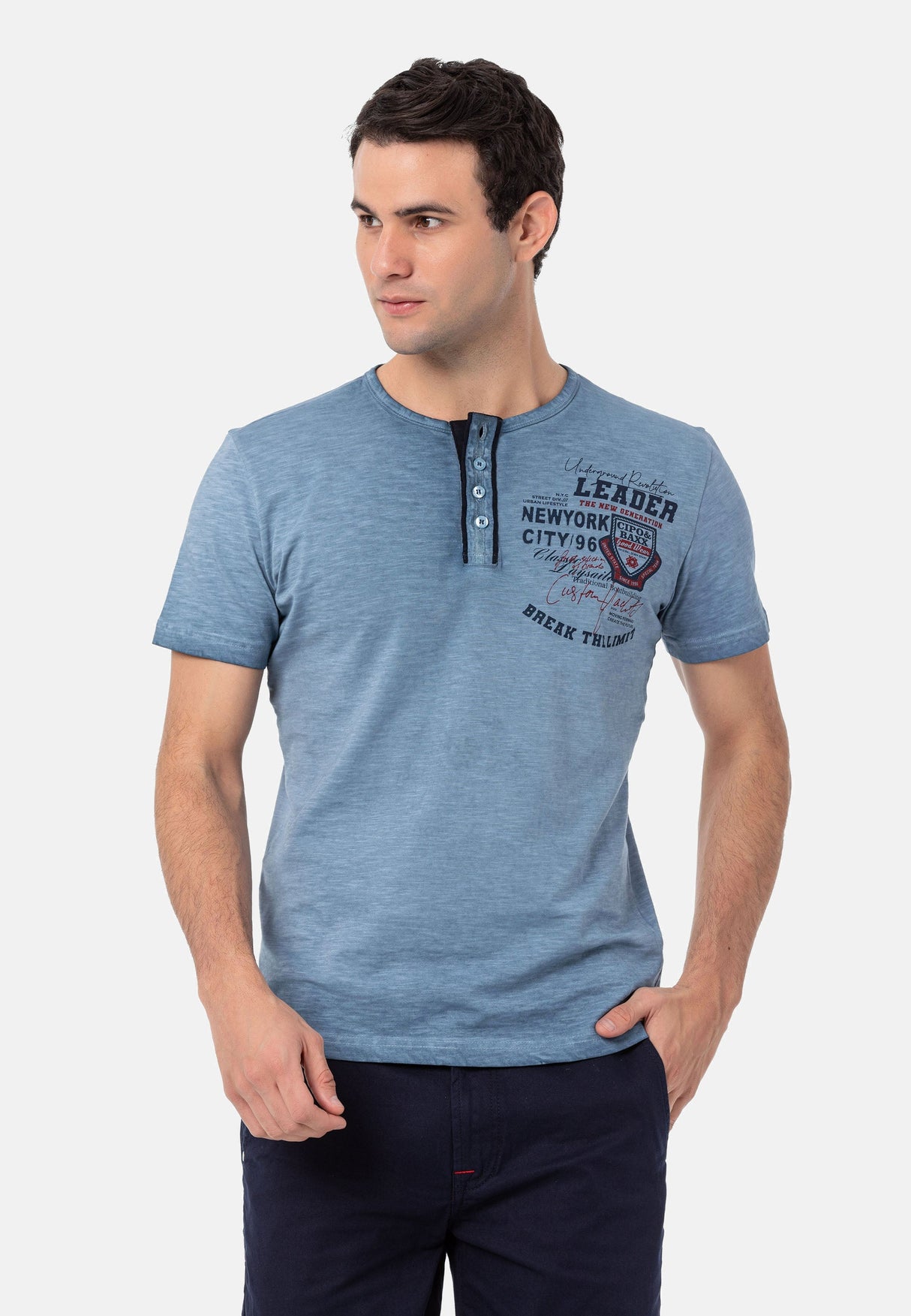 CT761 Camiseta para hombres  con estampados fríos