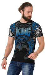 CT763 Camiseta de hombres  con estampados de rey