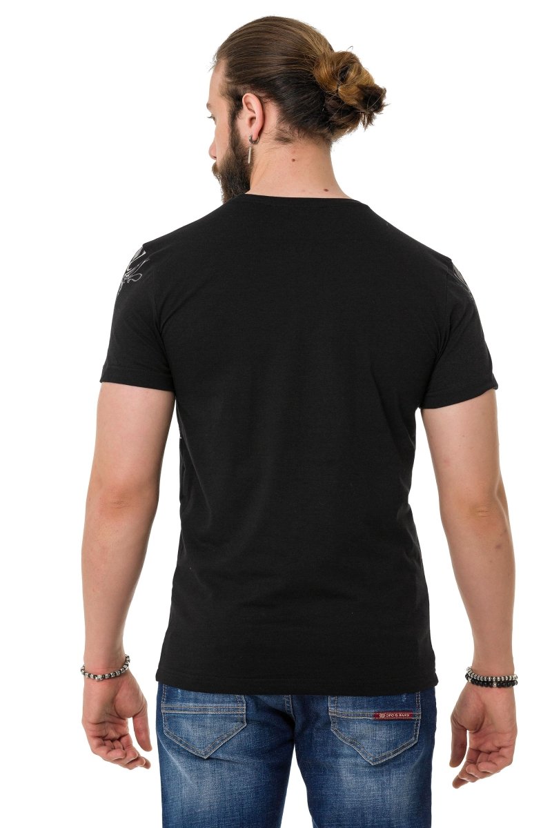 CT763 Camiseta de hombres  con estampados de rey
