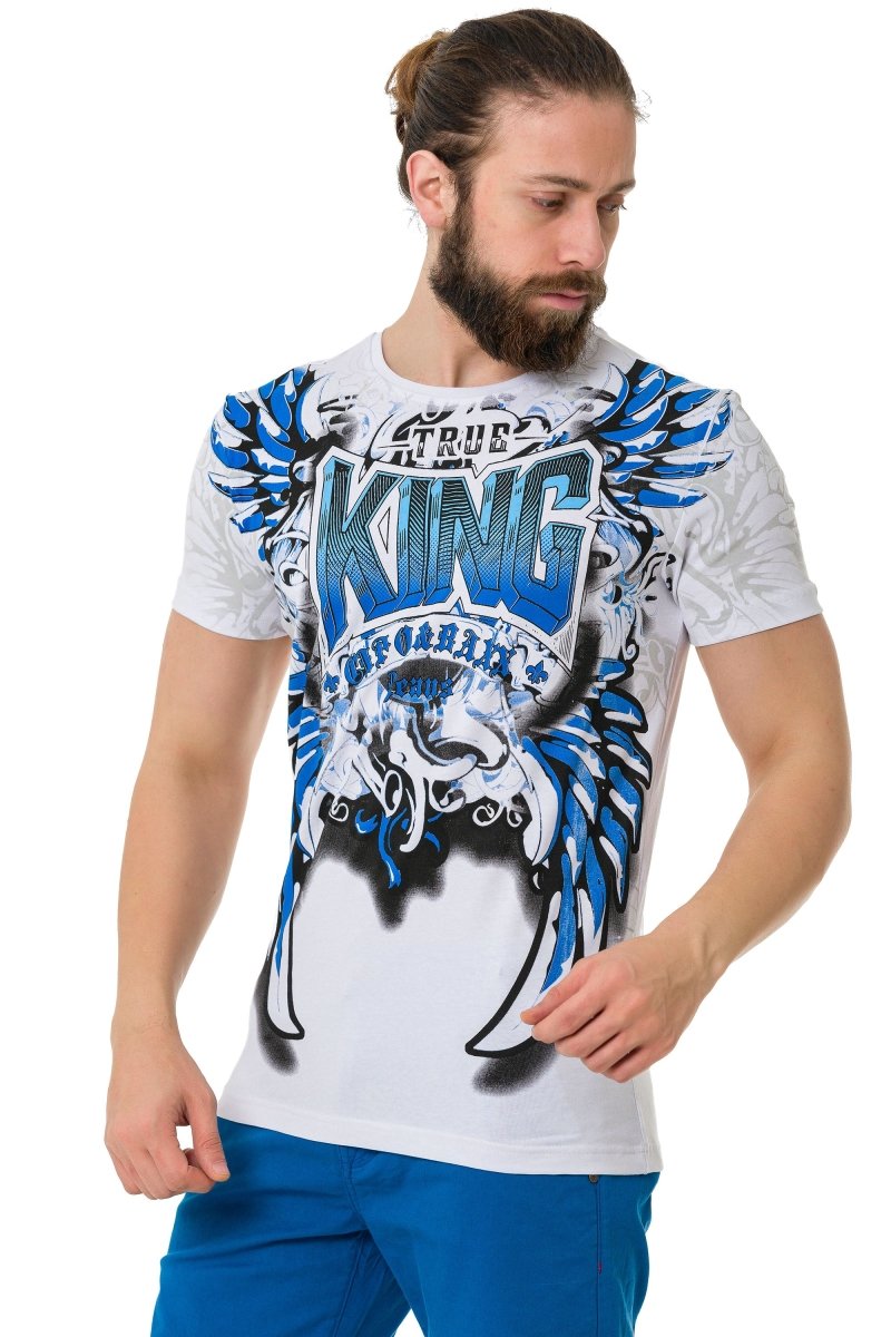 CT763 Camiseta de hombres  con estampados de rey