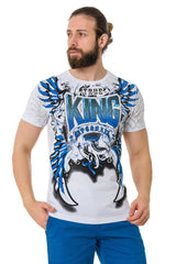 CT763 Camiseta de hombres  con estampados de rey
