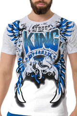 CT763 Camiseta de hombres  con estampados de rey