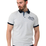 CT767 Polo masculin avec une petite broderie de marque