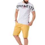 CT768 T-shirt homme avec écriture cursive