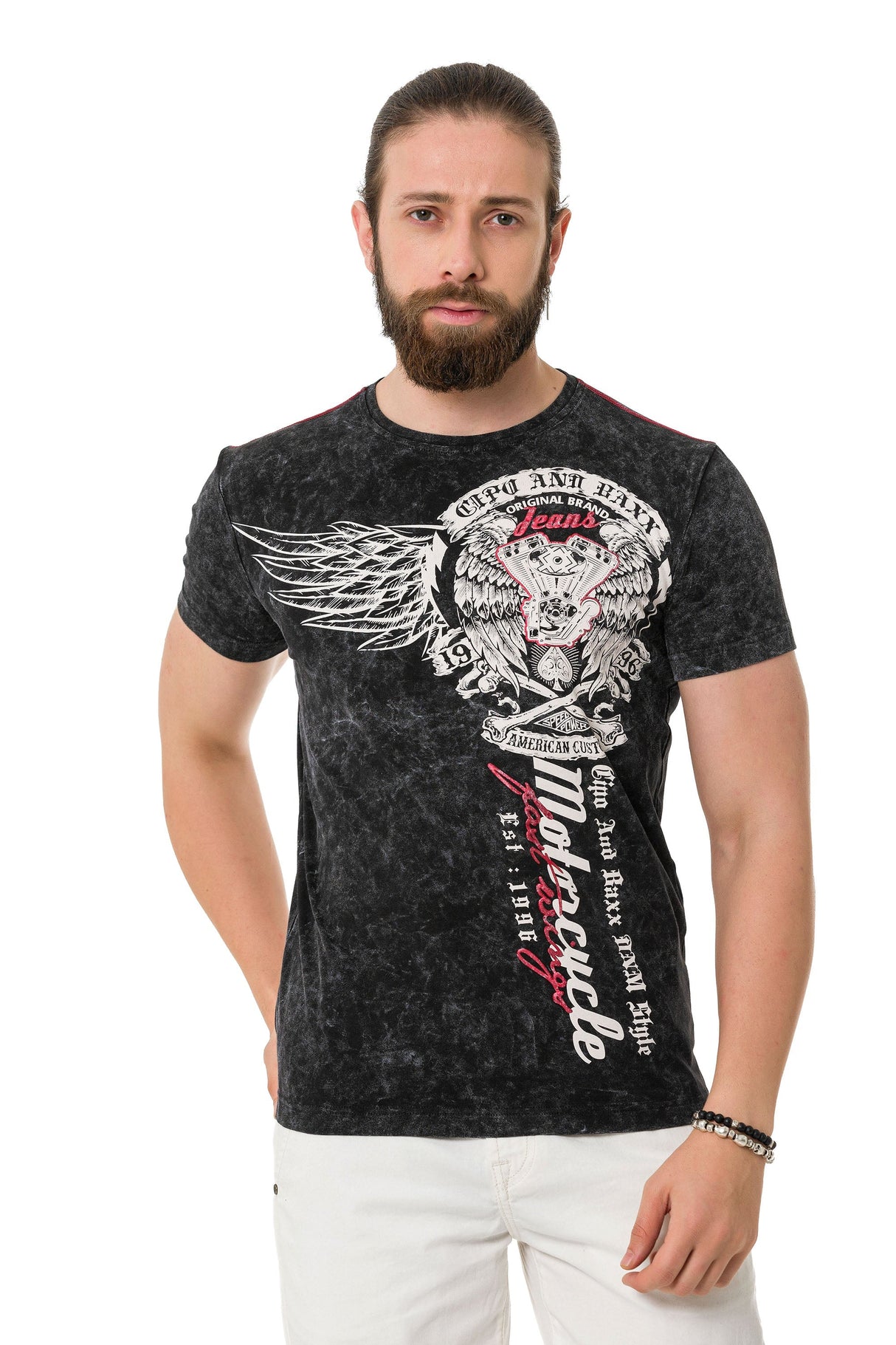 CT769 Camiseta de hombres con estampados batik