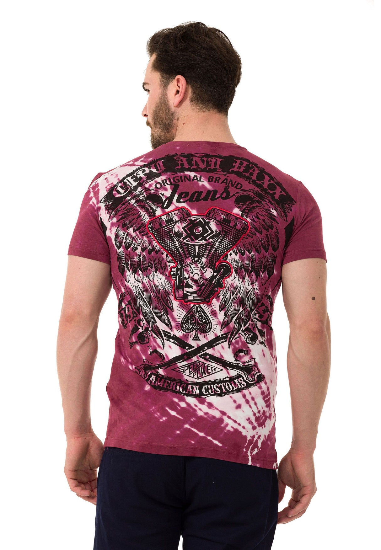  CT769 Camiseta de hombres con estampados batik