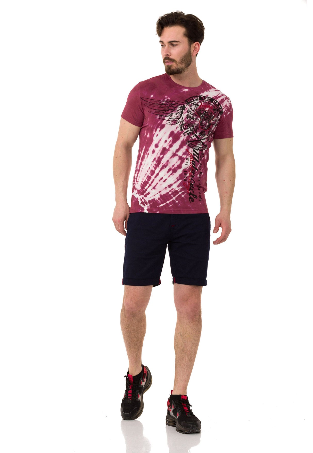  CT769 Camiseta de hombres con estampados batik
