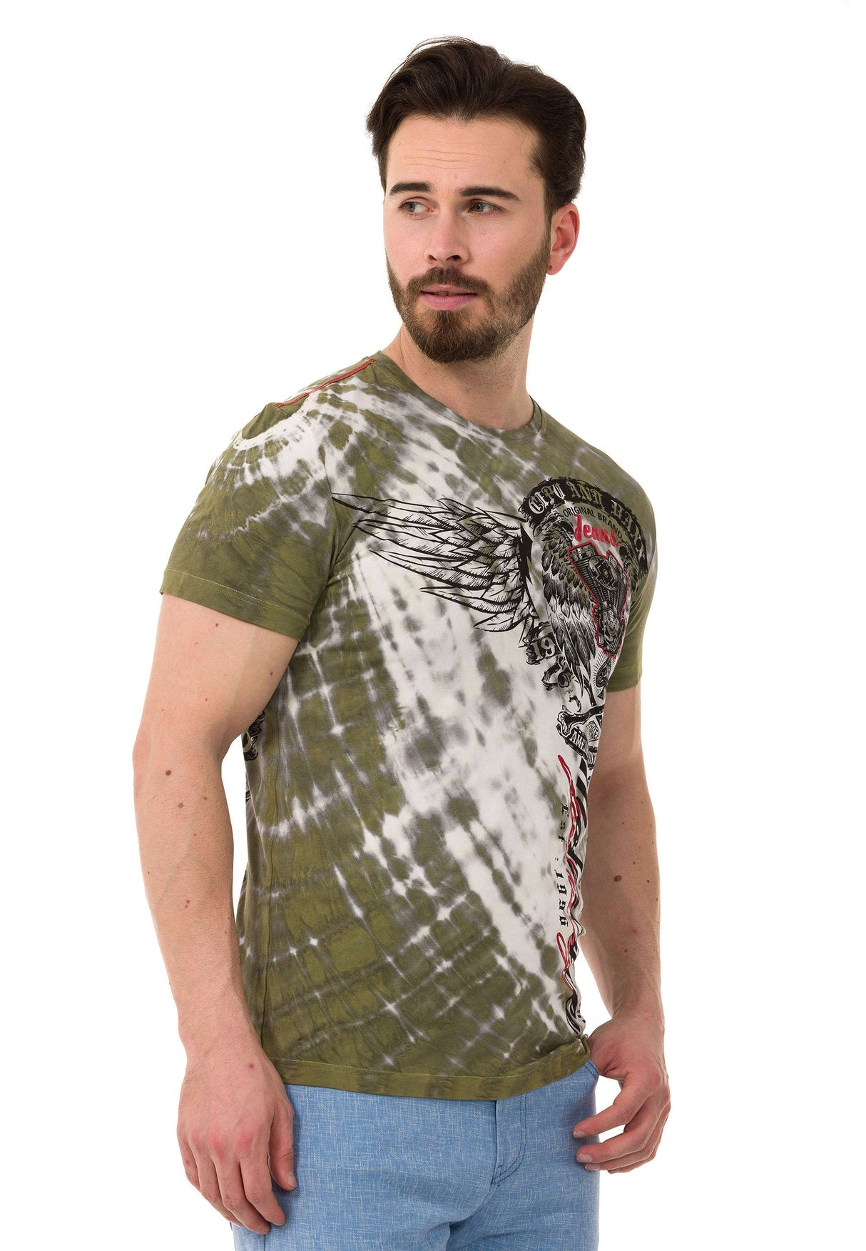  CT769 Camiseta de hombres con estampados batik