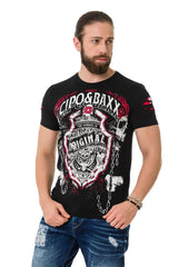 CT772 Heren T-shirt met Kettingbadge