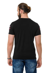 CT772 Heren T-shirt met Kettingbadge