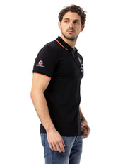 CT778 Herren-T-Shirt mit Polokragen und Markenlogo