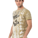 CT782 T-shirt homme avec grande impression