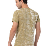 CT782 T-shirt homme avec grande impression