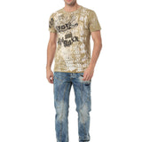 CT782 T-shirt homme avec grande impression