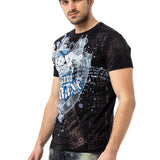 CT782 T-shirt homme avec grande impression