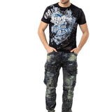 CT782 T-shirt homme avec grande impression