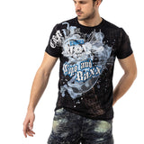 CT782 T-shirt homme avec grande impression