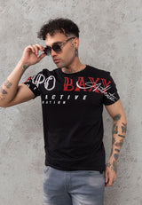 CT785 T-shirt pour hommes avec grande impression de la marque